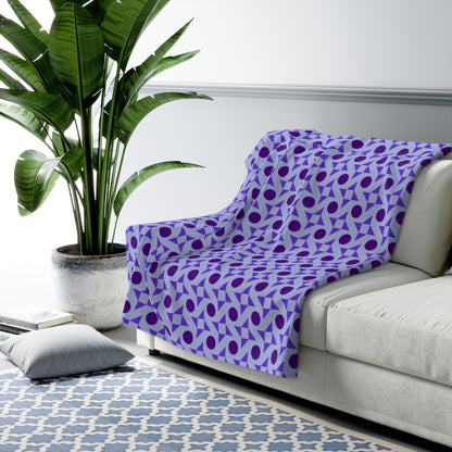 Violet Pinwheels Basic Bedding Set