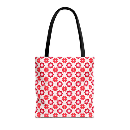 Scarlet Star Garden Canvas Tote Bag