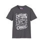 ""Caffeine Before Chaos (Cat) Adult T-shirt