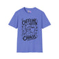 ""Caffeine Before Chaos (Cat) Adult T-shirt