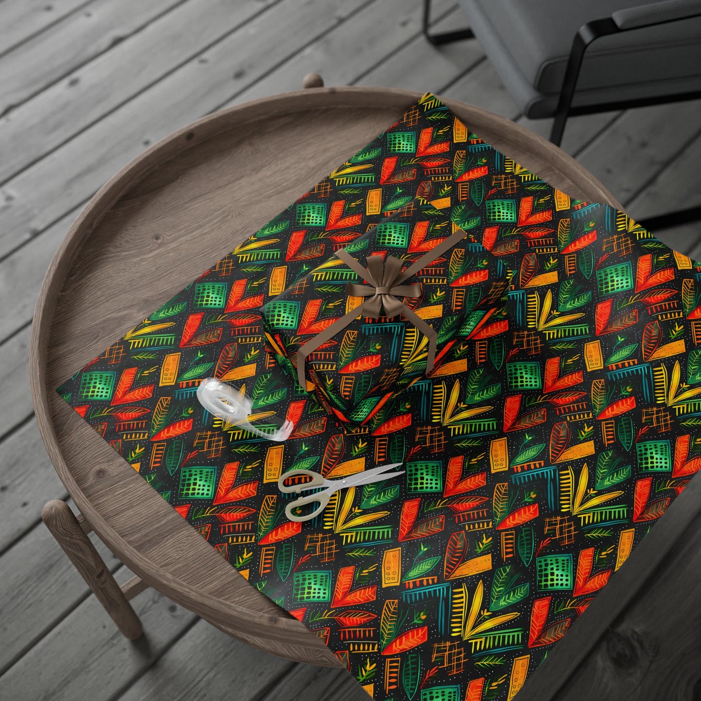 Kujichagulia Waves Kwanzaa Wrapping Paper