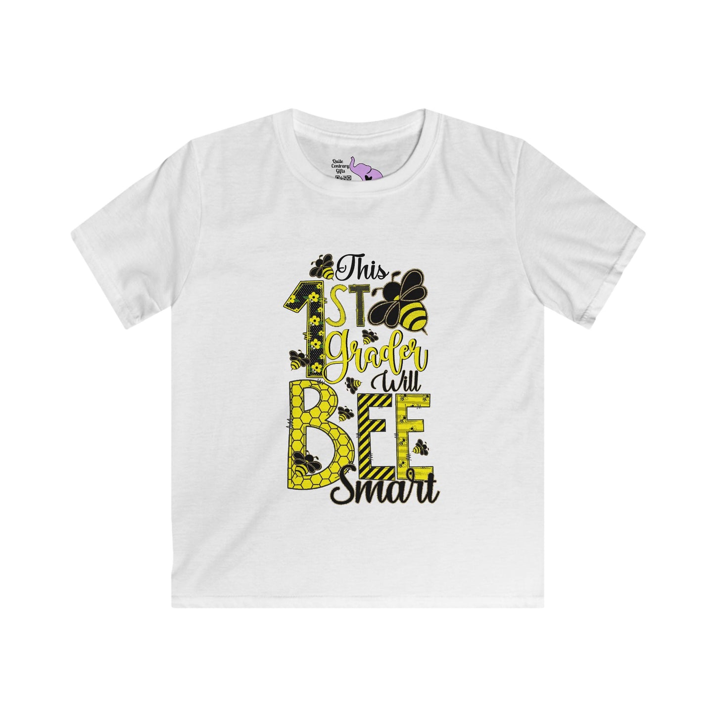 This 1st Grader Will Bee Smart Youth Softstyle Tee