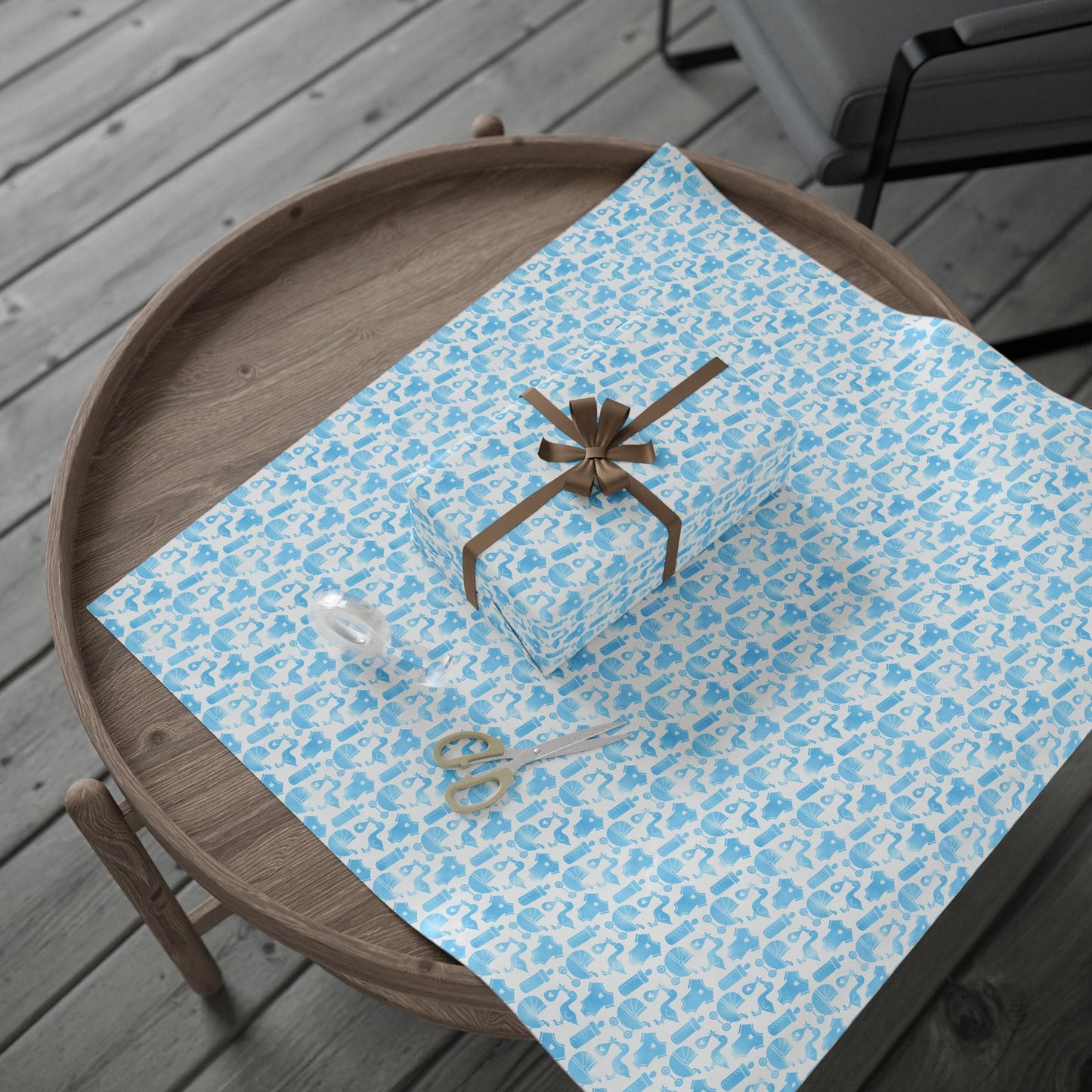 Baby Boy Keepsakes Wrapping Paper