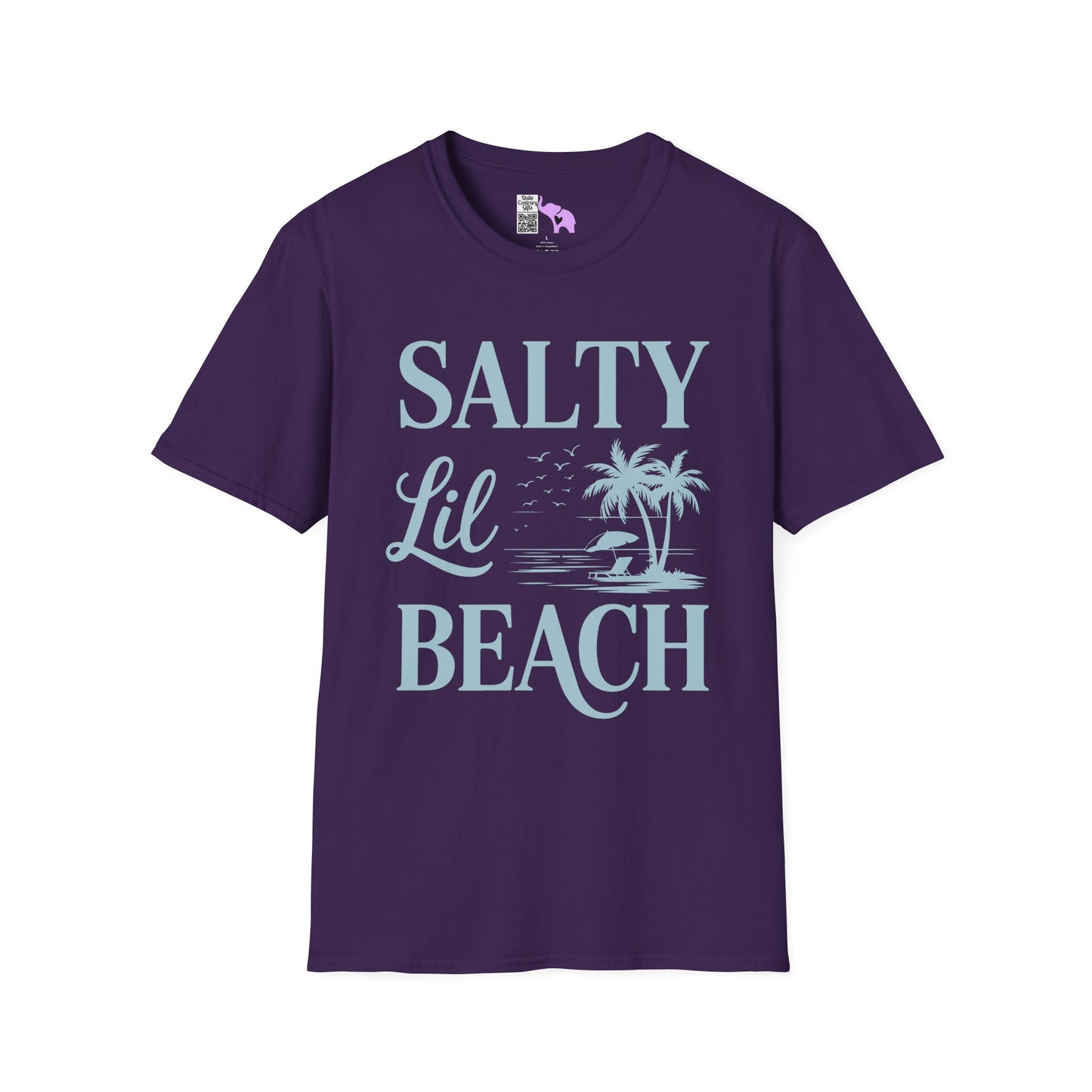 Salty LIl' Beach Adult T-shirt