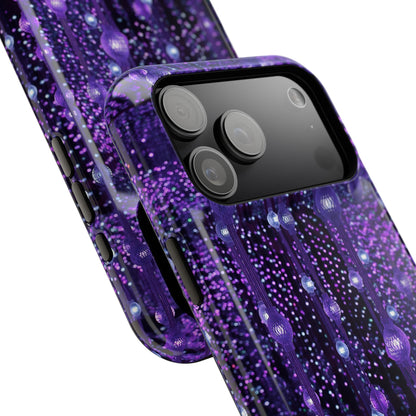 Purple Raindrops MagSafe® Compatible Tough Case for iPhone