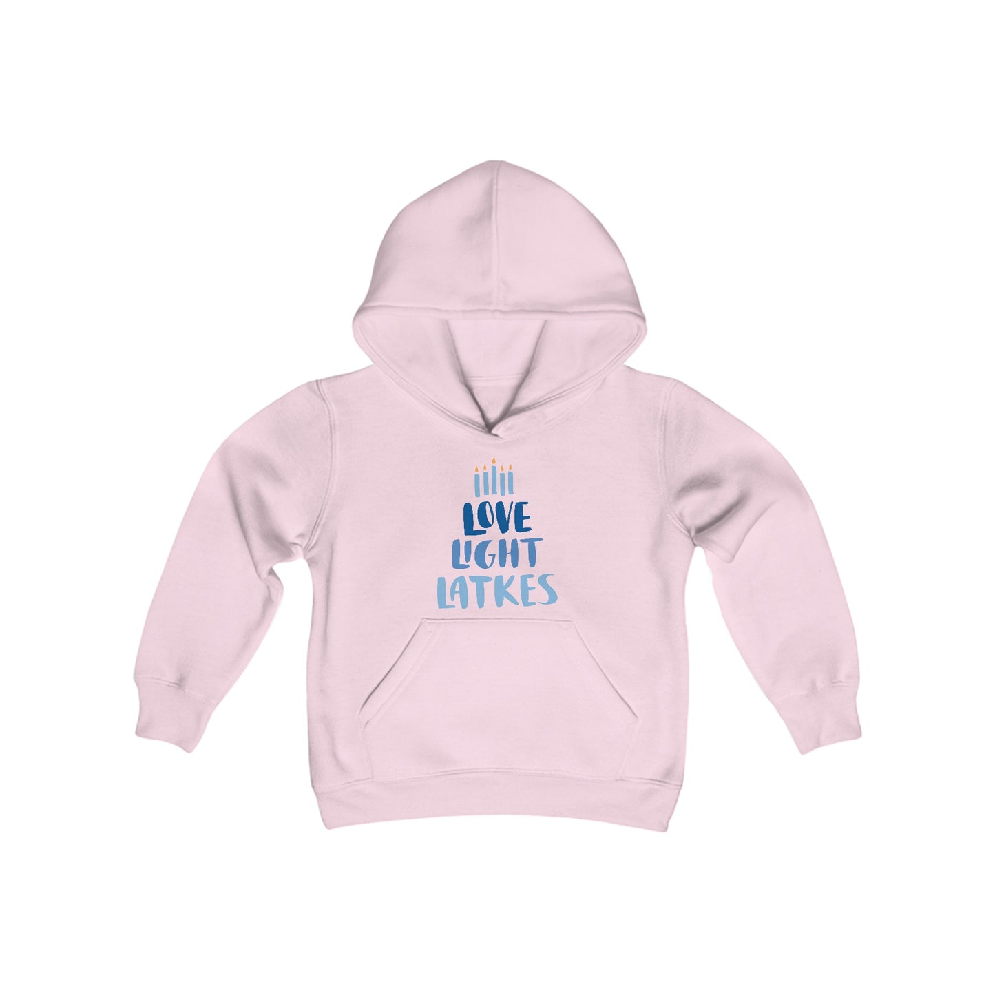 Hanukkah Love Light Latkes Youth Hoodie