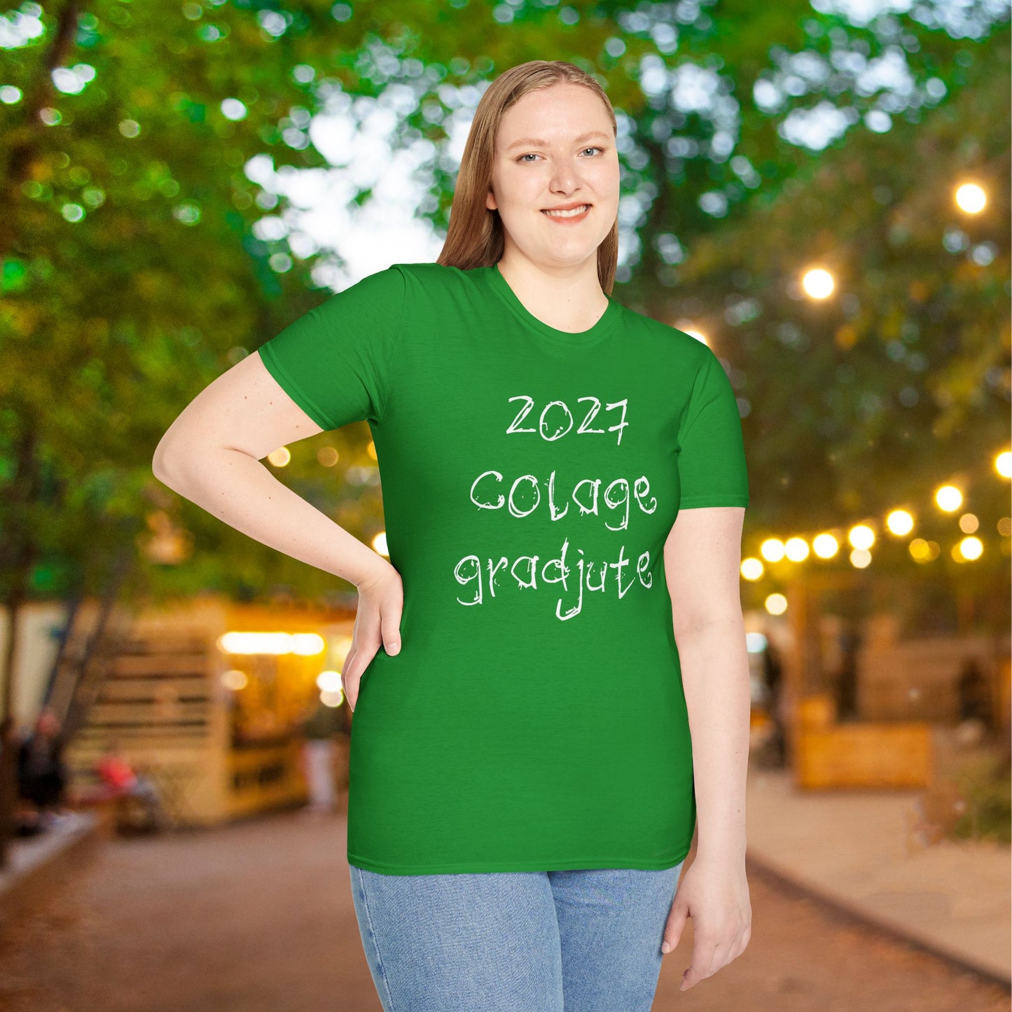 Colage Gradjute 2027 Adult T-Shirt