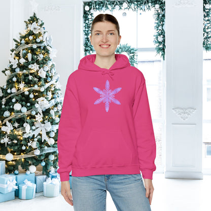 Large Snowflake 2 Adult Heavy Blend™ Hooded Sweatshirt