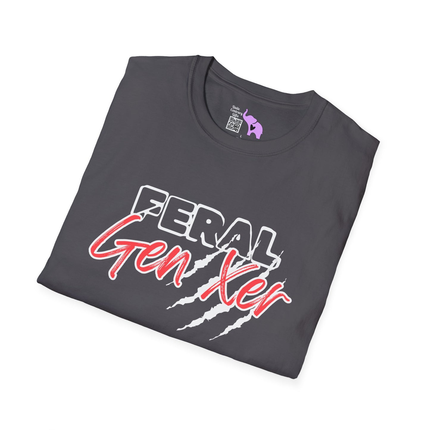 Feral GenXer w/Claws Adult T-Shirt