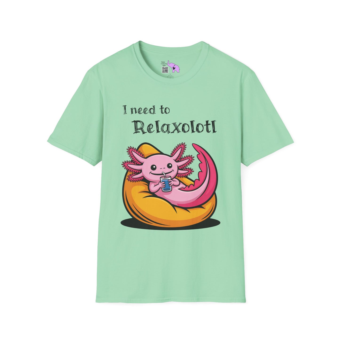 I Need to Relaxolotl Adult T-shirt