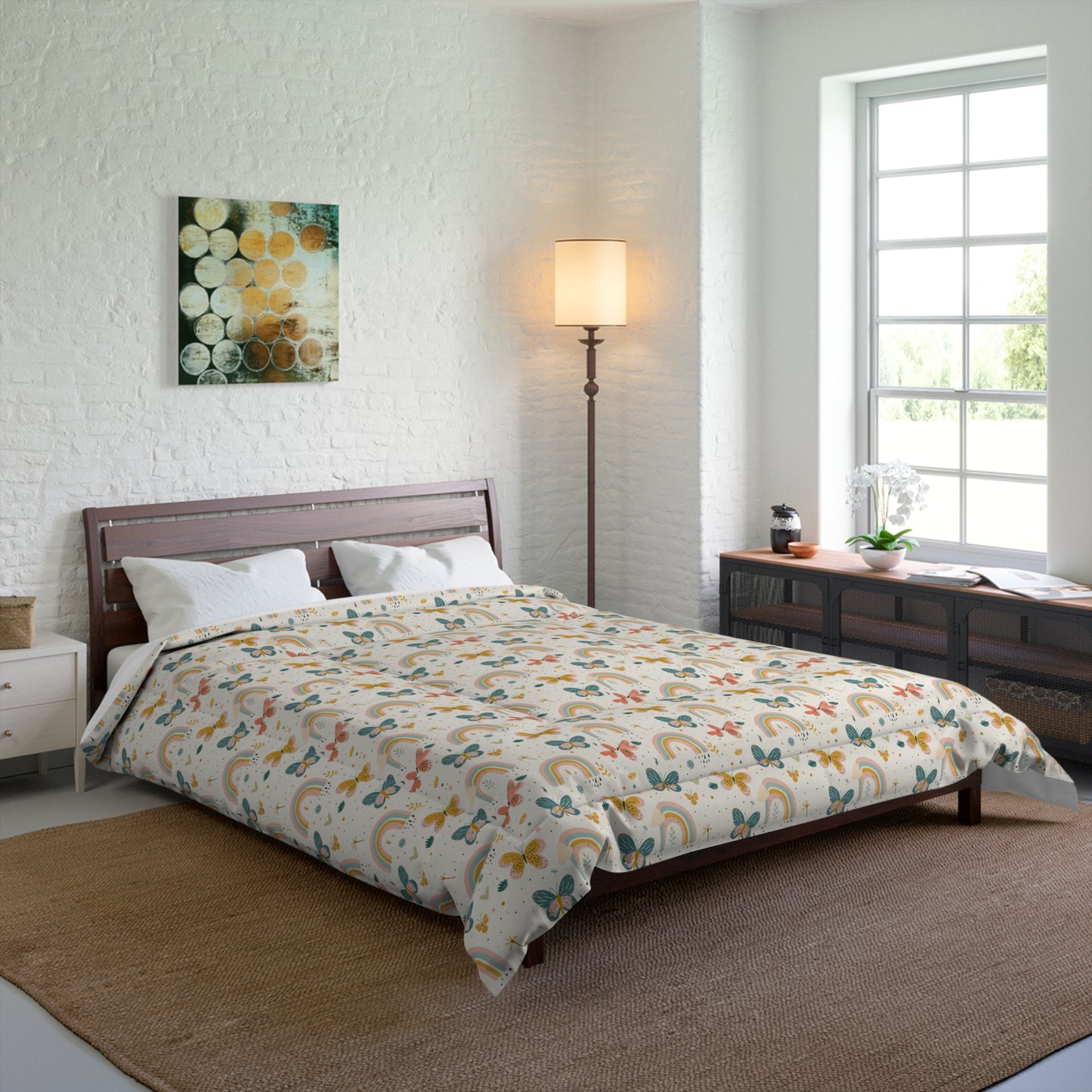 Whispering Wings & Rainbows Comforter