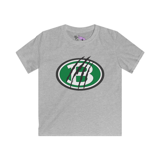 Brenham ISD Logo w/Claw Marks Youth Softstyle Tee