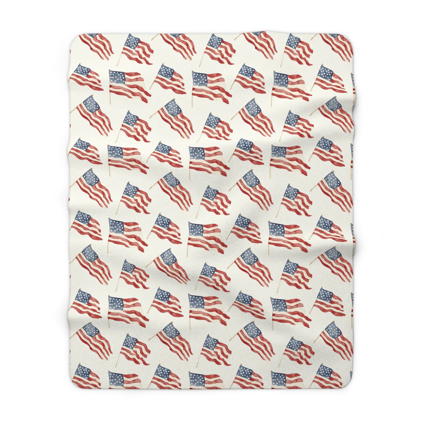Waves of Freedom Sherpa Fleece Blanket