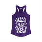 Never Try Never Know Women's Ideal Racerback Tank