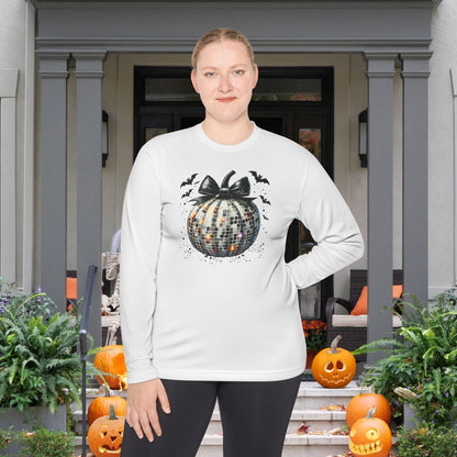 Disco Silver Pumpkin Adult Long Sleeve Tee