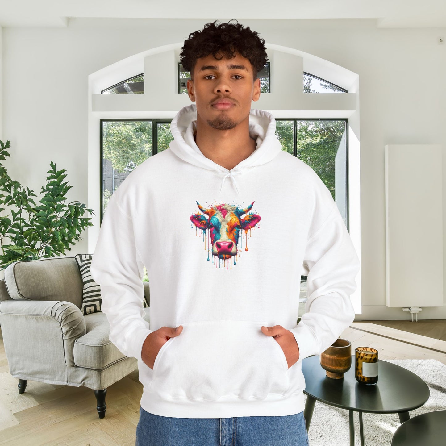Colorful Cow Heavy Blend™ Hooded Sweatshirt