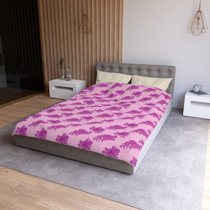 Bubblegum Bloom Peonies Duvet Bedding Set