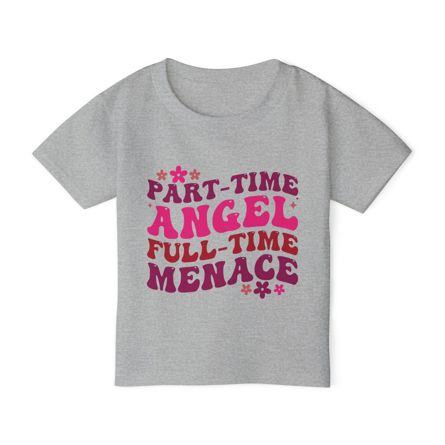 Part Time Angel Full Time Menace  Heavy Cotton™ Toddler T-shirt