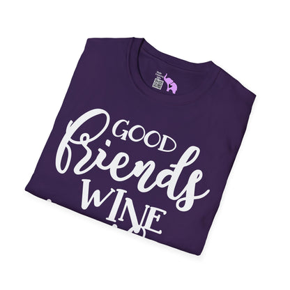Friends Wine Together Adult T-shirt