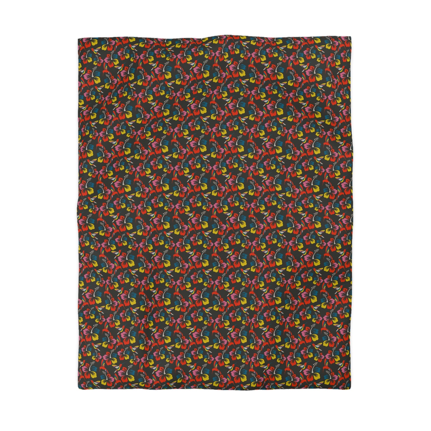 Humming Bloom Microfiber Duvet Cover