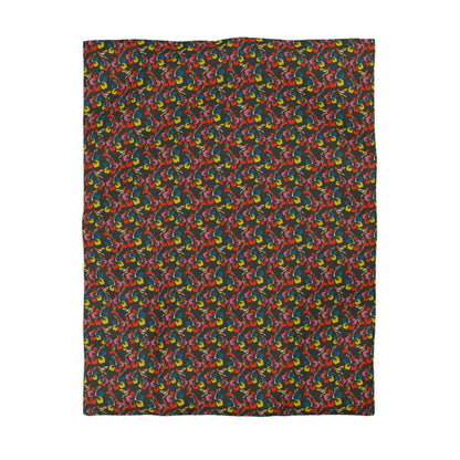 Humming Bloom Microfiber Duvet Cover