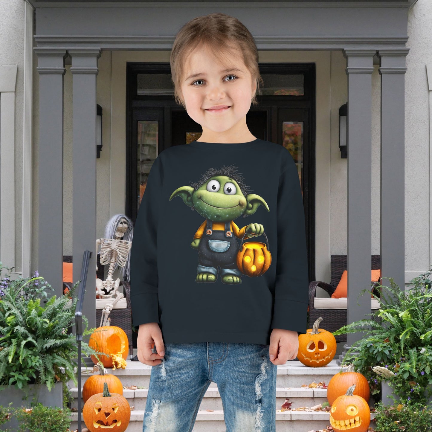 Ghoul Kid on the Block Toddler Long Sleeve Tee