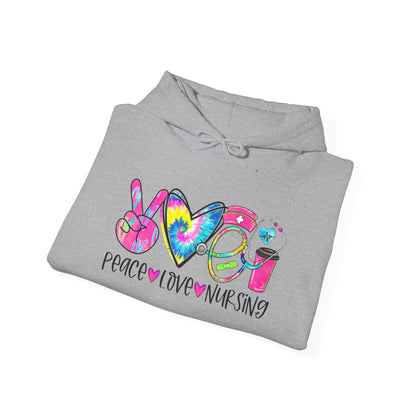 Love Peace Nursing Heavy Blend™ Hooded Sweatshirt