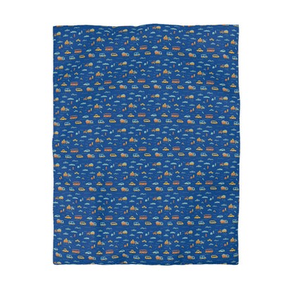 Back & Forth Boulevard Microfiber Duvet Cover