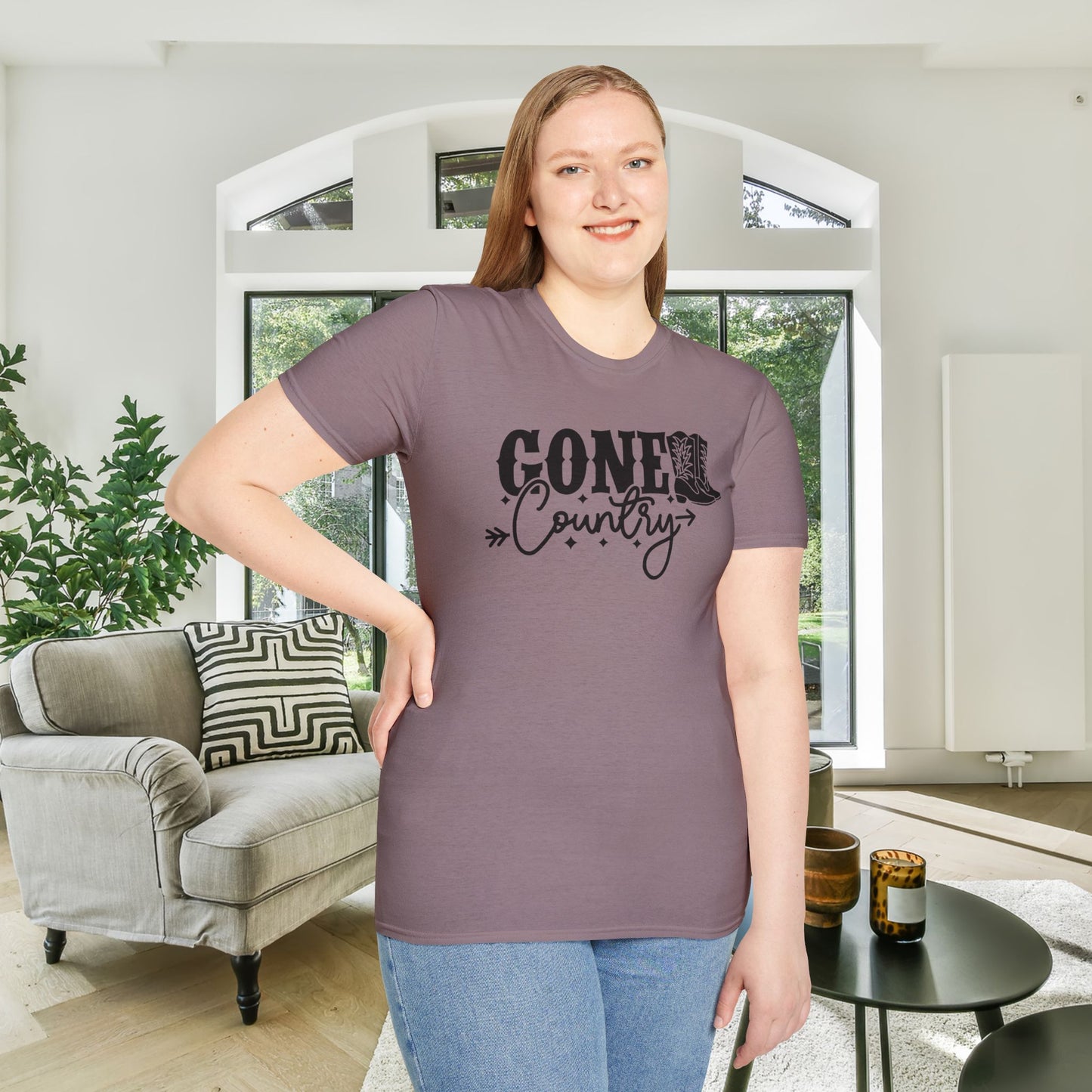 Gone Country Adult T-shirt