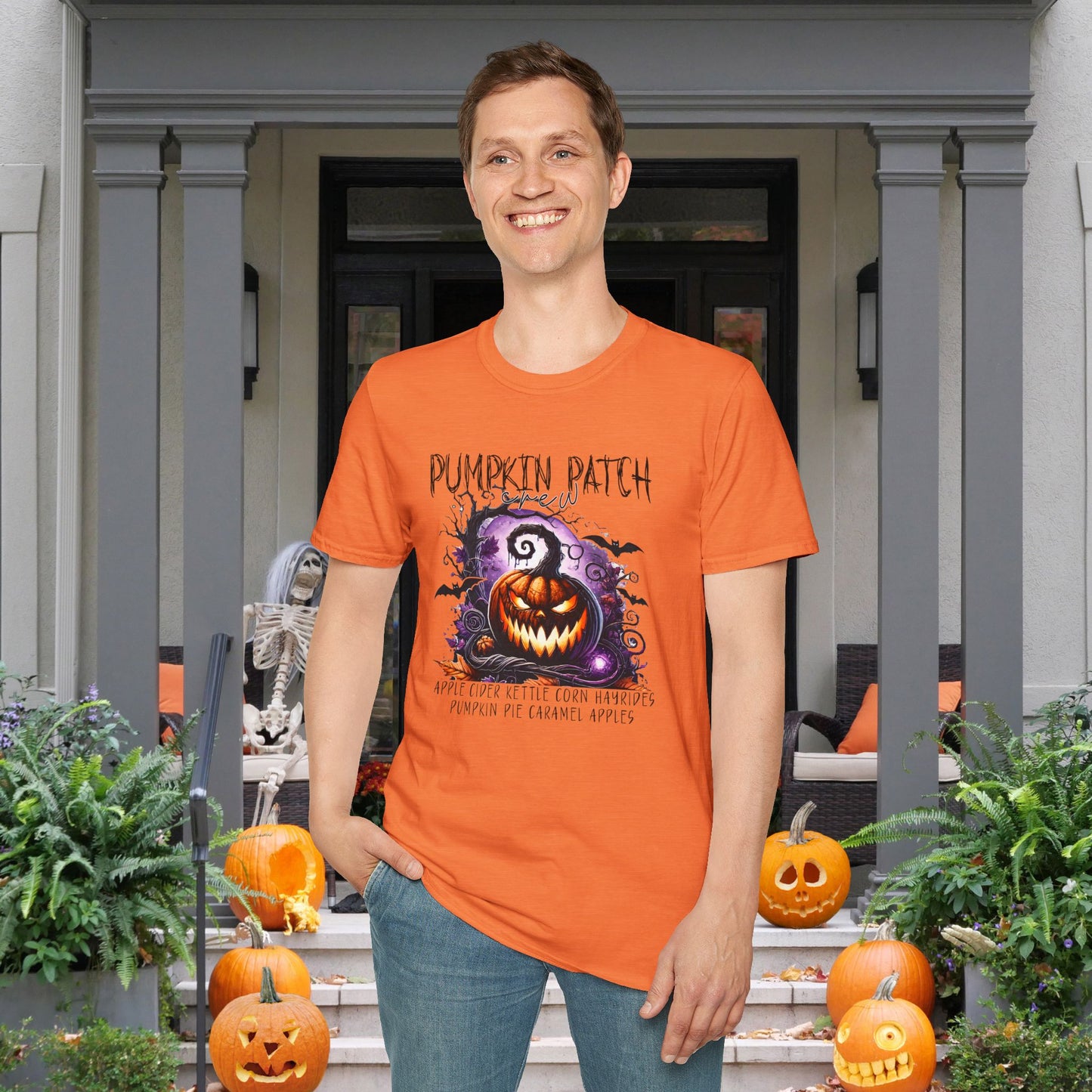 Spooky Pumpkin Patch Adult T-shirt
