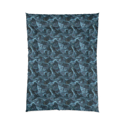 Midnight Sheer & Lace Comforter
