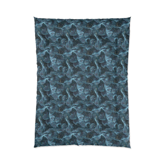 Midnight Sheer & Lace Comforter