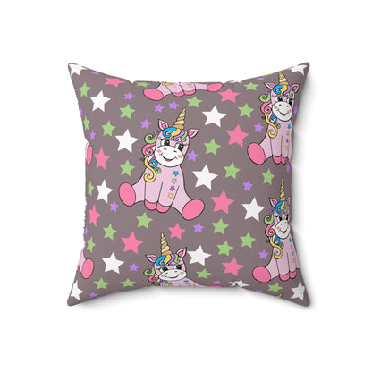 Stardust Unicorn Dreams Throw Pillow
