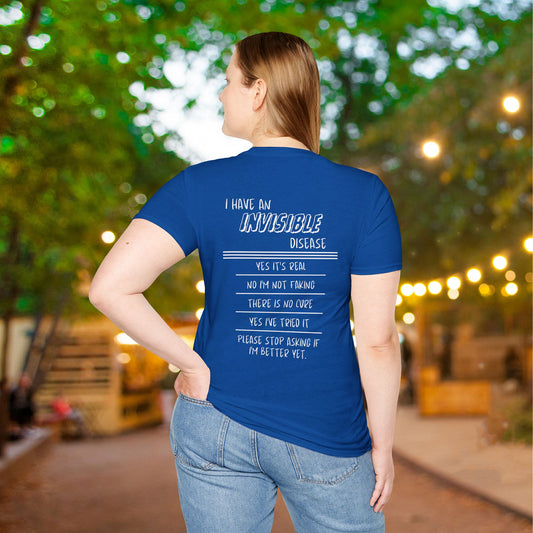 I'm An INVISIBLE Warrior Invisible Illness Adult T-shirt