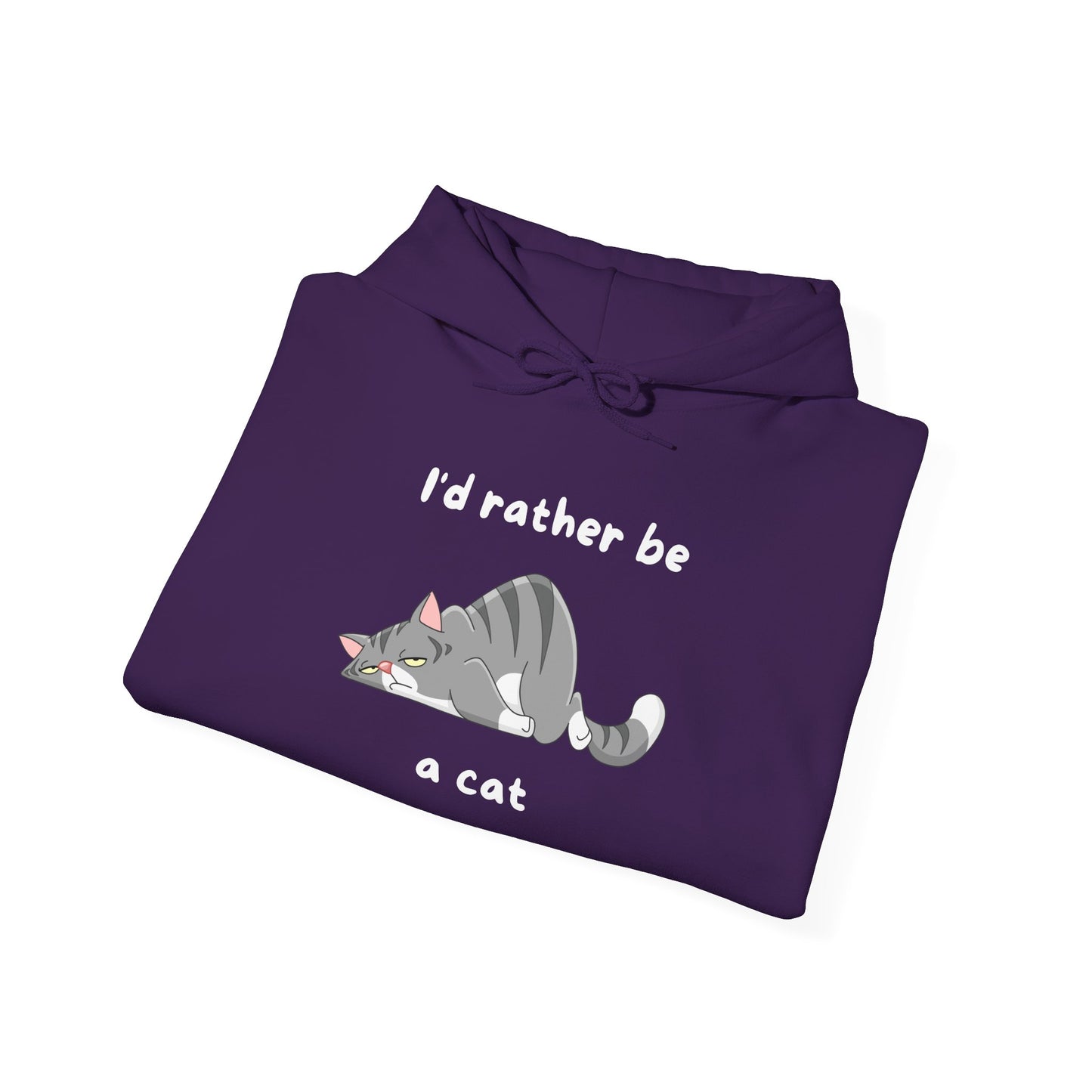 I'd Rather Be A Cat Heavy Blend™ Hooded Sweatshirt