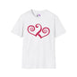 Double Hearts Adult Unisex Tshirt