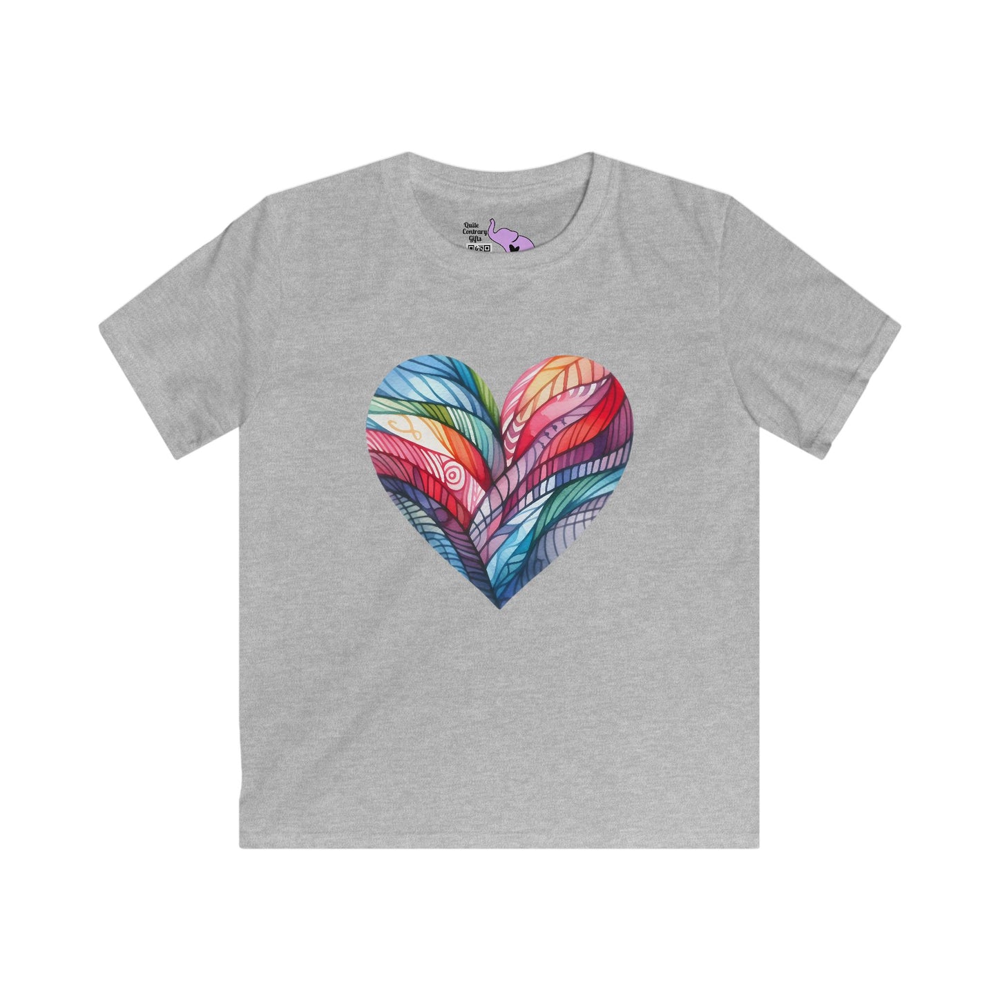 Heart of Many Colors Youth Softstyle Tee