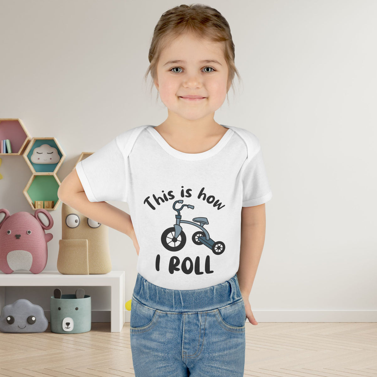 This is How I Roll (Tricycle) Baby Rib Bodysuit