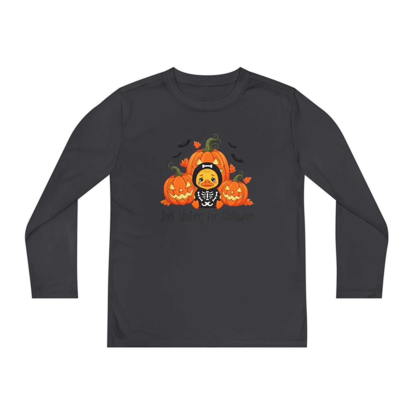 Just Waiting for Halloween Youth Long Sleeve Tee