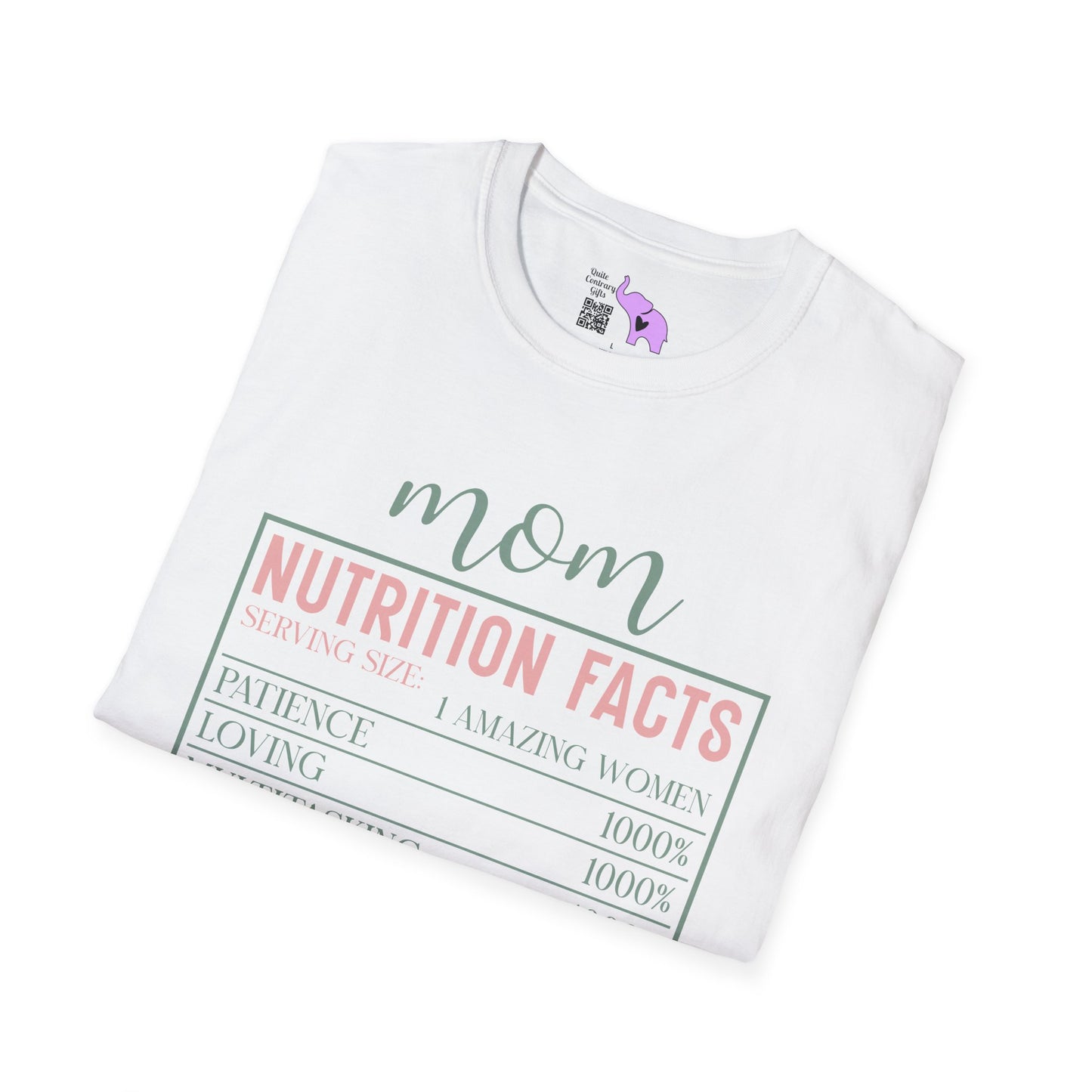 Mom Nutrition Facts Adult T-shirt