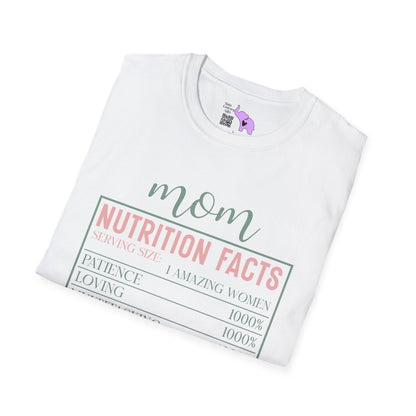 Mom Nutrition Facts Adult T-shirt