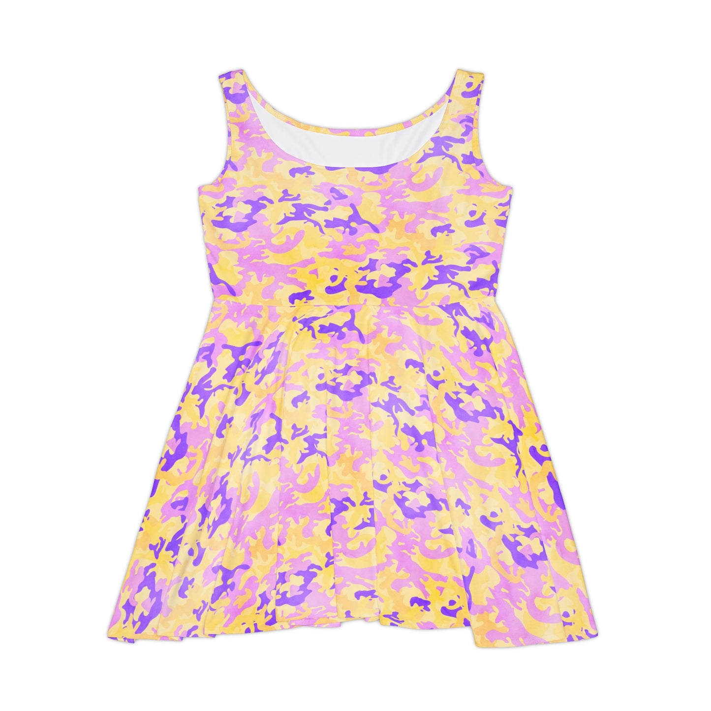Peach Sorbet Camo Women's Skater Dress