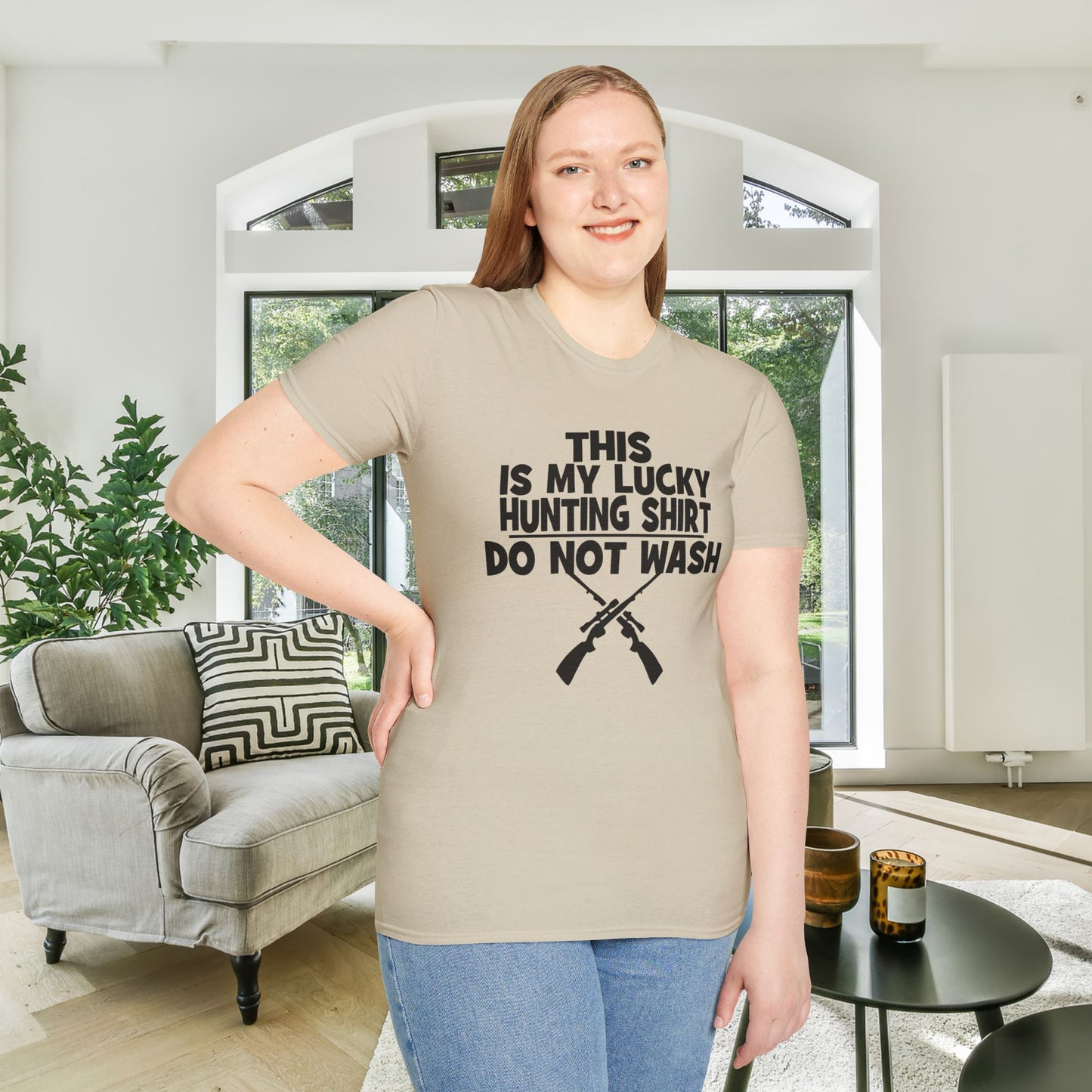 This Is My Lucky Hunting Shirt Do Not Wash Adult T-shirt