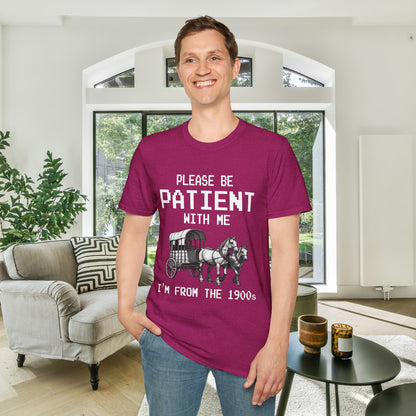Please Be Patient With Me I'm From The 1900's (Pixelated) Adult T-shirt