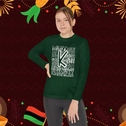 Kwanzaa Wordcloud Youth Long Sleeve Tee