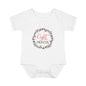 Pink Milestone Wreath Onesie-Eight Months