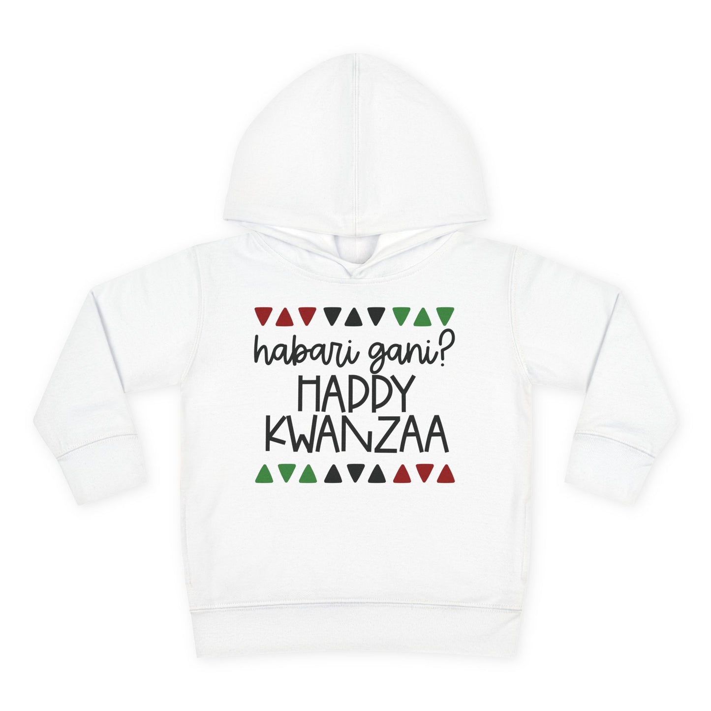 Habari Gani? Happy Kwanzaa Toddler Hoodie
