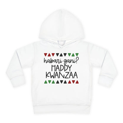 Habari Gani? Happy Kwanzaa Toddler Hoodie