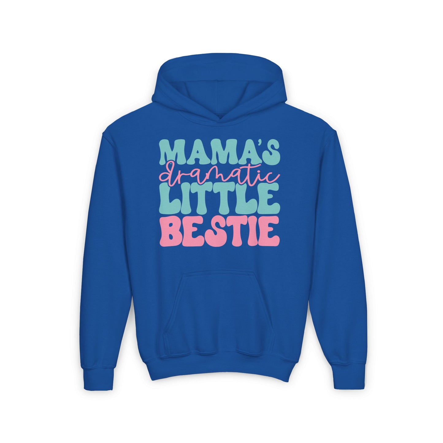 Mama's Dramatic Little Bestie Youth Heavy Blend Hoodie