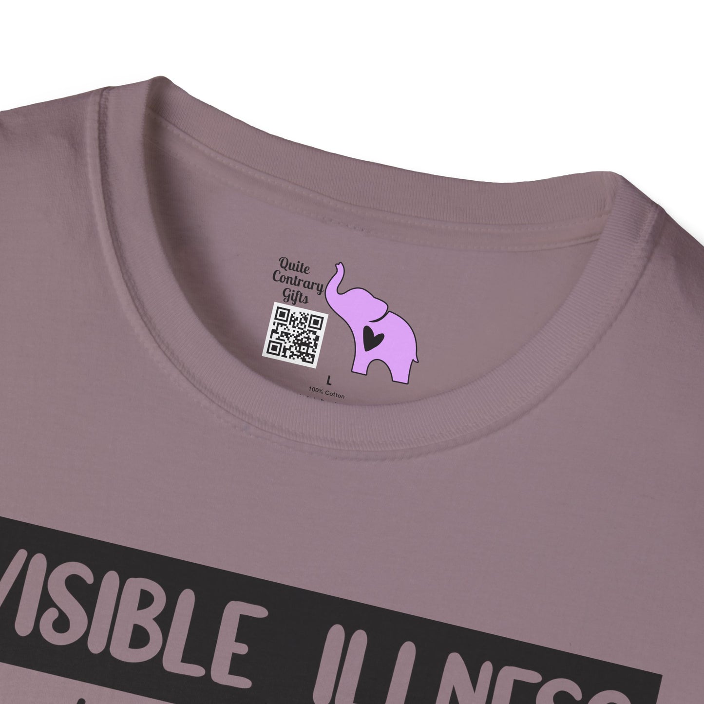 Invisible Illness: Just Because You Can't See It Doesn't Mean It's Not Real Adult T-shirt